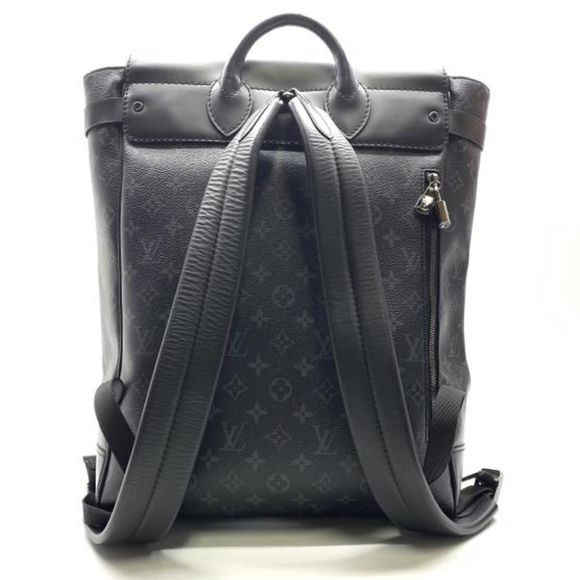 Louis Vuitton Steamer Backpack Rucksack Monogram Eclipse Black - Picture 3 of 7